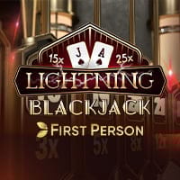 First Person Lightning Blackjack in otrosjuegosenvivo
